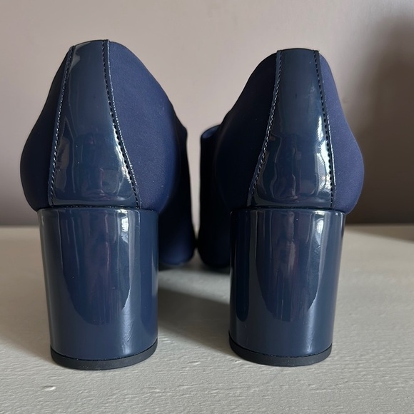 Anne Klein Midnight Blue Block Heels - Picture 4 of 7
